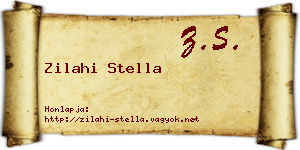 Zilahi Stella névjegykártya